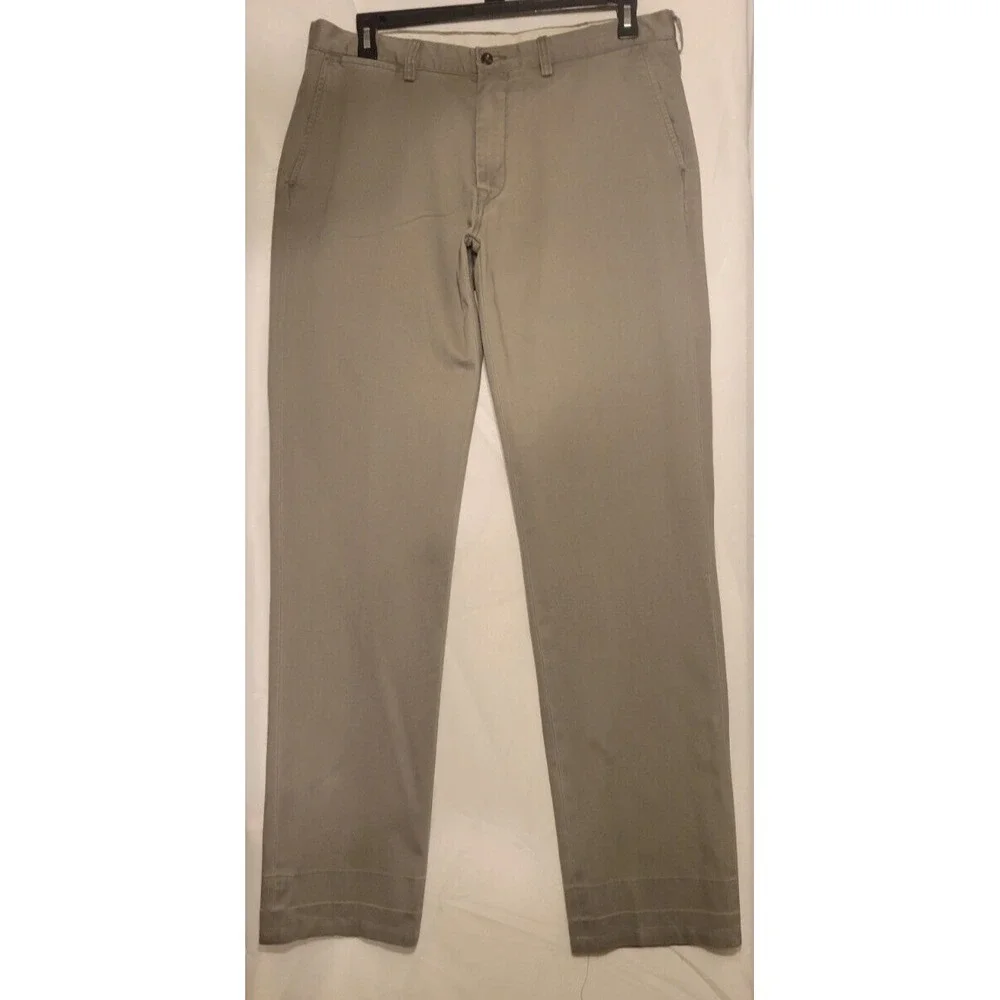 Polo Ralph Lauren 36/34 Classic Fit 100% Cotton Grey Chino Pants, Casual, Work‎